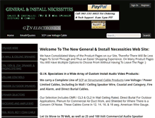 Tablet Screenshot of ginelectronics.com